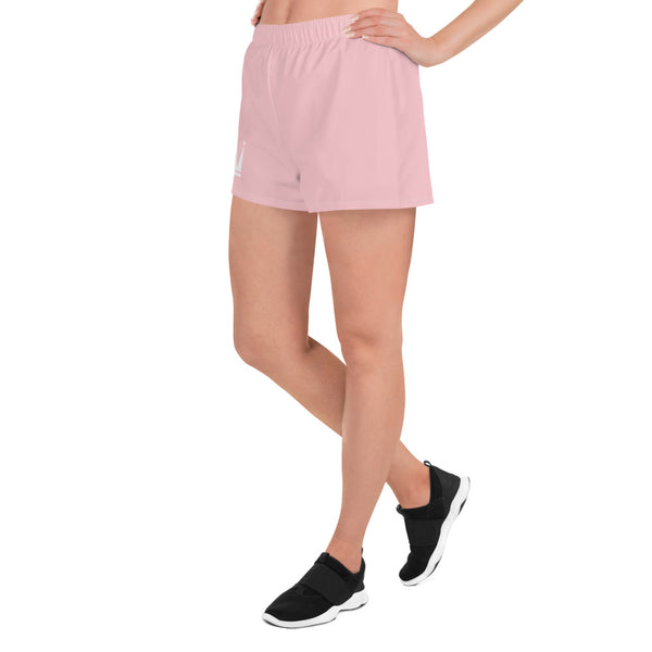 Women's Crown Logo Athletic Shorts (Pink)