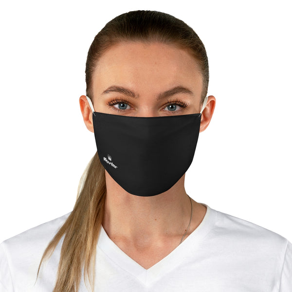 Small Logo Fabric Face Mask (Black)
