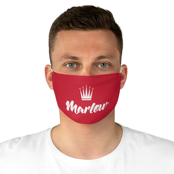 Marlow Logo Fabric Face Mask (Red)