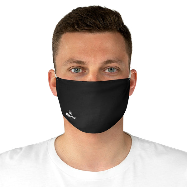 Small Logo Fabric Face Mask (Black)