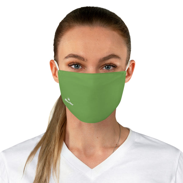 Small Logo Fabric Face Mask (Green)