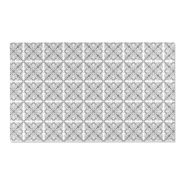 Gray Geometric Area Rugs (Six Sizes)