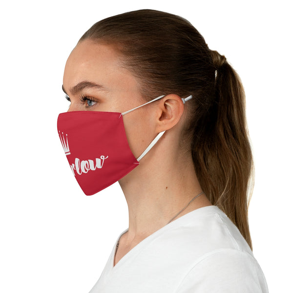 Marlow Logo Fabric Face Mask (Red)