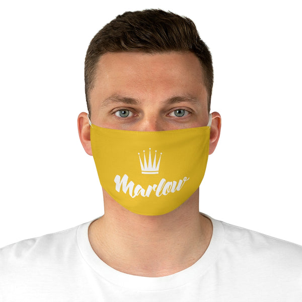 Marlow Logo Fabric Face Mask (Yellow)