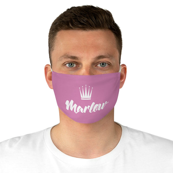 Marlow Logo Fabric Face Mask (Pink)