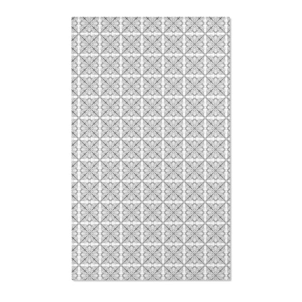 Gray Geometric Area Rugs (Six Sizes)