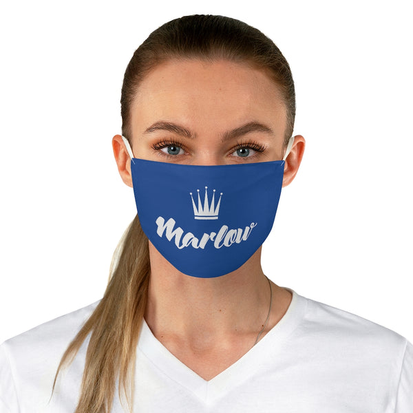 Marlow Logo Fabric Face Mask (Blue)