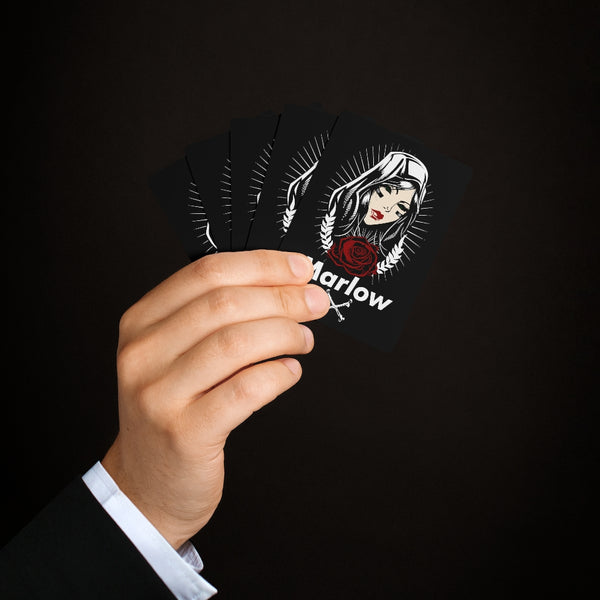 Green Eyed Siren Poker Cards