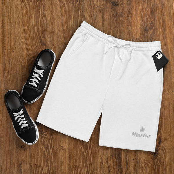 Marlow Crown Logo Embroidered Fleece Shorts