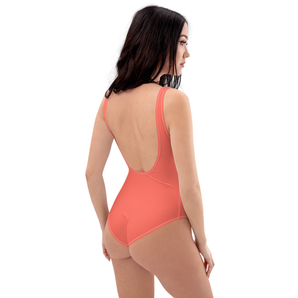 Living Coral One-Piece Swimsuit