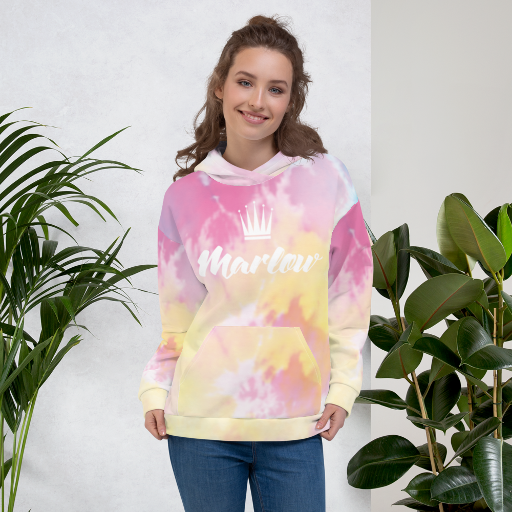 Tie-Dye Marlow Crown Logo Hoodie