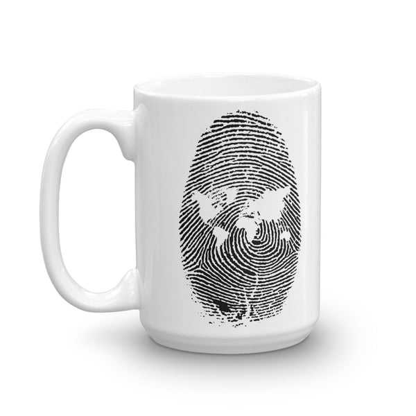 Fingerprint Map Mug