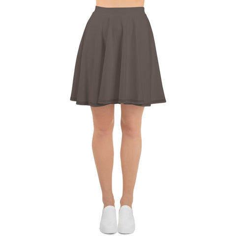 Brown Granite Skater Skirt