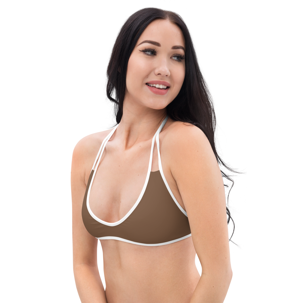 Toffee Reversible Bikini Top