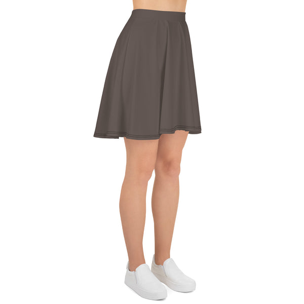 Brown Granite Skater Skirt