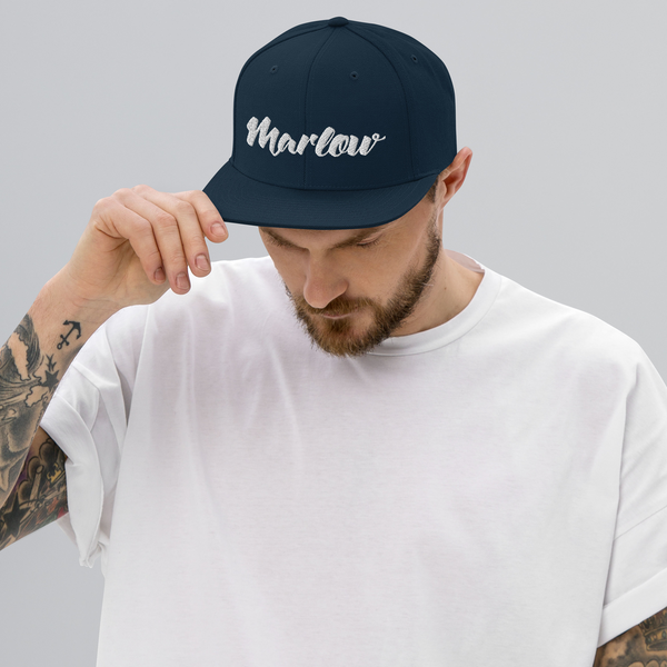 Marlow Font Snapback Hat