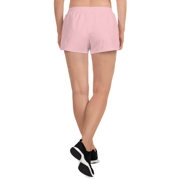 Women's Crown Logo Athletic Shorts (Pink)