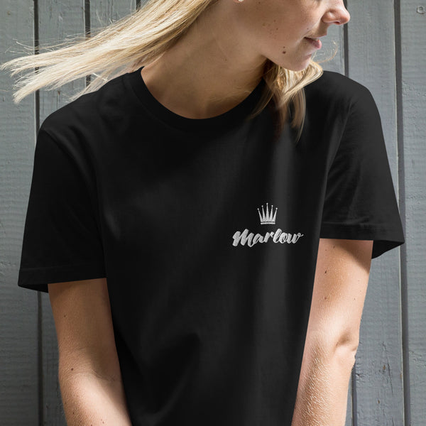 Marlow Crown Logo Stitched Organic Cotton T-Shirt Dress