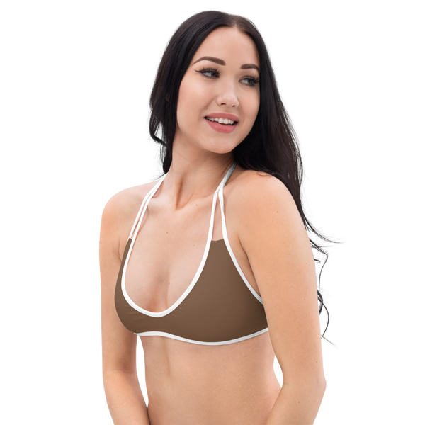 Toffee Reversible Bikini Top