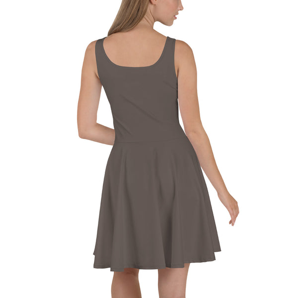 Brown Granite Skater Dress