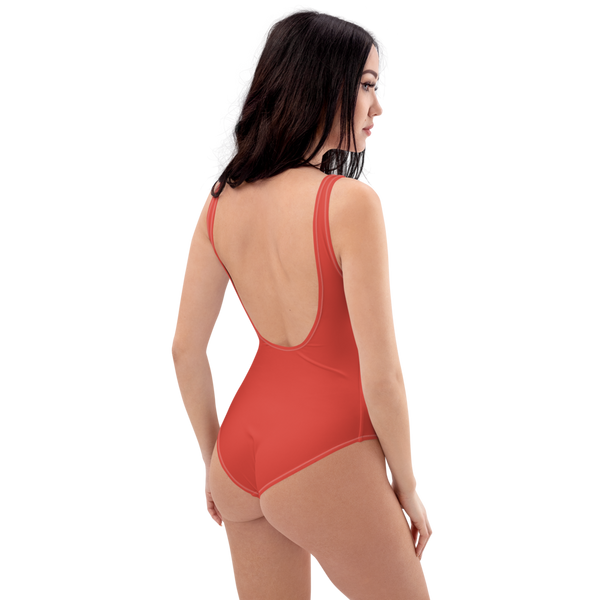 Fiesta Red One-Piece Swimsuit