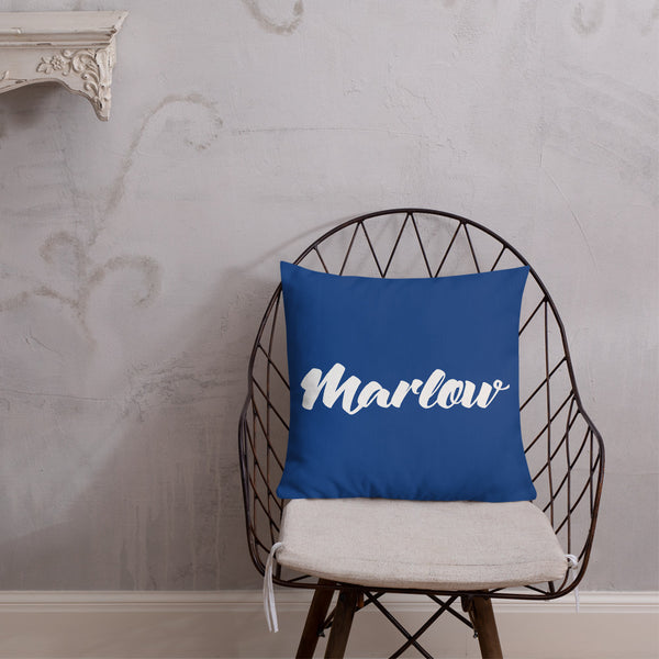 Marlow Logo Premium Pillow
