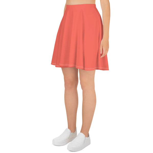 Living Coral Skater Skirt
