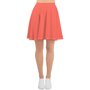 Living Coral Skater Skirt
