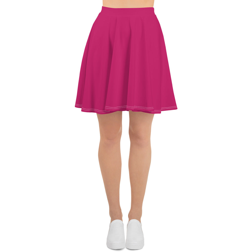 Pink Peacock Skater Skirt