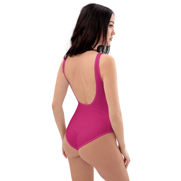 Pink Peacock One-Piece Swimsuit