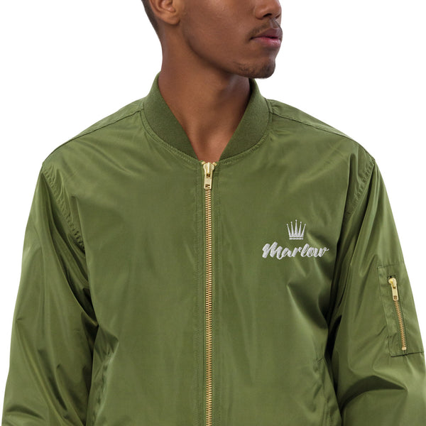 Marlow Crown Logo Premium Recycled Bomber Jacket