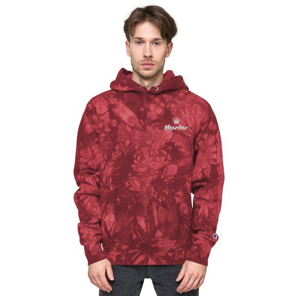 Marlow Crown Logo Embroidered Champion Tie-Dye Hoodie