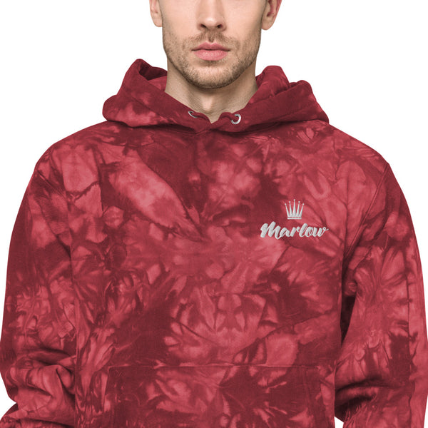 Marlow Crown Logo Embroidered Champion Tie-Dye Hoodie
