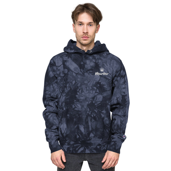 Marlow Crown Logo Embroidered Champion Tie-Dye Hoodie